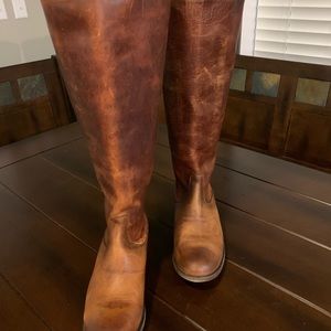 New Frye Melissa Button Back Zip Knee High boots